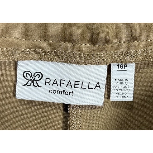 Rafaella Comfort Pants Womens Size 16 Petite High Rise Stretch Pockets NWT Brown - Picture 7 of 13